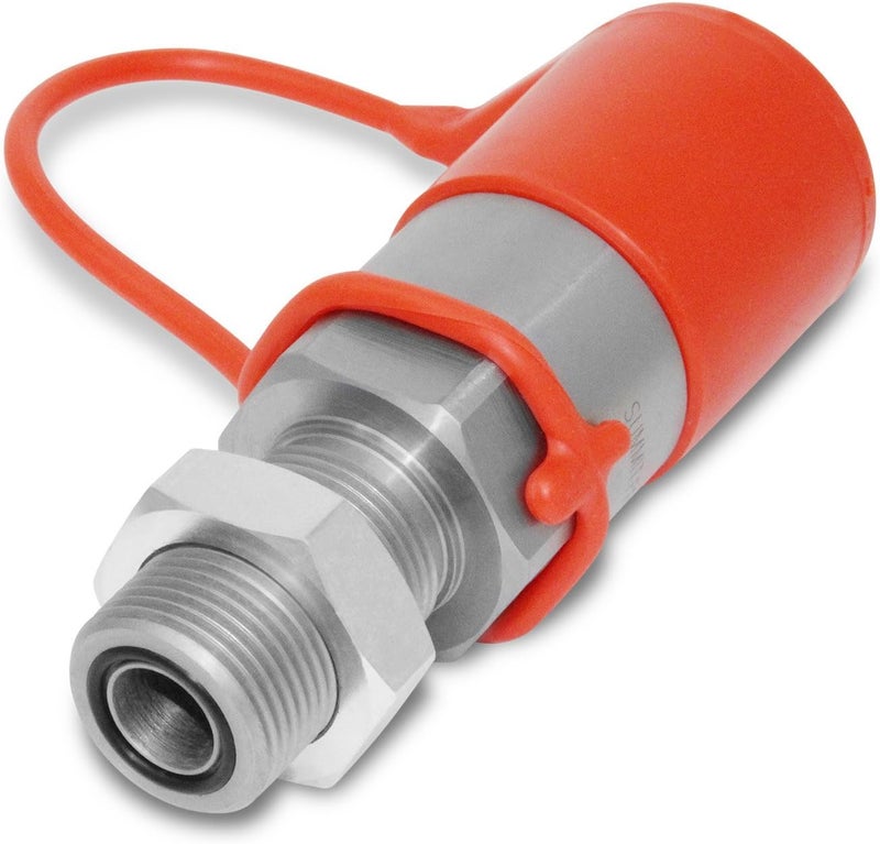 Summit Hydraulics Flat Face Hydraulic Quick Connect Coupler, 5/8 ORFS Bulkhead Skid Steer Mount - Image 5